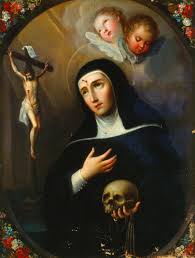 Oración a Santa Rita para una causa imposible con imagen de la santa y la rosa
