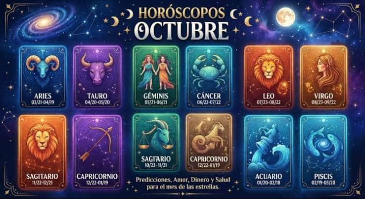 Horóscopo de octubre 2026 para los 12 signos del zodíaco